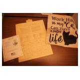 Abraham Lincoln Stamp Pages-Mystic Stamp Company Camden NY. Vintage Currier & Ives Almanac Calendar