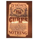 Metal Dr. Drake's Universal Pill Sign