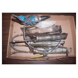 grease guns, oil filter wrench, drill-Makita
