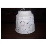 Vintage Lawnware plastic hanging swag lamp. model #2310