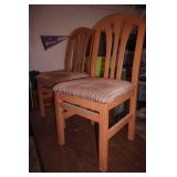 Wooden Padded Dining Room Chairs (2ct)