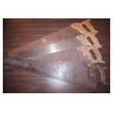 (4ct) Vintage Hand Saws
