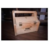 Wooden Shoe Shine Box & Kit