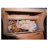 Wooden Shoe Shine Box & Kit