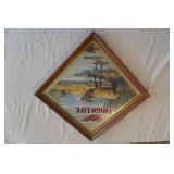 Vintage Miller High Life Mirror. 18.5' square. Challenge Series