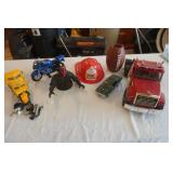 Boys Toy Lot: Big Rig, Motorcycle & More