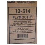 Gerber Wall Hung Lavatory. 12-314 Plymouth
