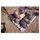 Pallet of Snowmobile Parts. ZR 600 Arctic Cat Parts