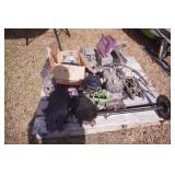Pallet of Snowmobile Parts. ZR 600 Arctic Cat Parts