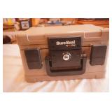 Sure Seal by Fire King. (needs a key)