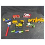 Assorted Plastic Toy Vehicles Lot