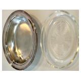 Canada U.S.A. Silver Plate Serving Tray Set - Assorted Oval & Round Trays Canada U.S.A. Silver Plate Serving Tray Set - Assorted Oval & Round Trays