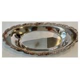 Canada U.S.A. Silver Plate Serving Tray Set - Assorted Oval & Round Trays Canada U.S.A. Silver Plate Serving Tray Set - Assorted Oval & Round Trays