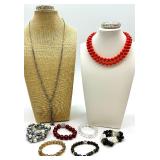 Assorted Costume Jewelry Lot - Necklaces & Bracelets Assorted Costume Jewelry Lot - Necklaces & Bracelets