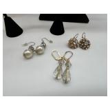 Gold-Tone Pearl Necklace, Pink Enamel Bangle & Assorted Earrings - Fashion Jewelry Lot Gold-Tone Pearl Necklace, Pink Enamel Bangle & Assorted Earrings - Fashion Jewelry Lot