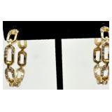 Gold-Tone Pearl Necklace, Pink Enamel Bangle & Assorted Earrings - Fashion Jewelry Lot Gold-Tone Pearl Necklace, Pink Enamel Bangle & Assorted Earrings - Fashion Jewelry Lot