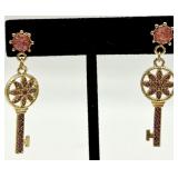 Gold-Tone Pearl Necklace, Pink Enamel Bangle & Assorted Earrings - Fashion Jewelry Lot Gold-Tone Pearl Necklace, Pink Enamel Bangle & Assorted Earrings - Fashion Jewelry Lot