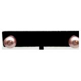 Pink Bead Jewelry Set - Necklace & Bracelet & Earrings with Heart Charms Pink Bead Jewelry Set - Necklace & Bracelet & Earrings with Heart Charms