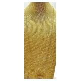 Gold-Tone Jewelry Set: Floral Dome Ring, Crystal Flower Ring, Pink Drop Earrings, Multi-Strand Necklace Gold-Tone Jewelry Set: Floral Dome Ring, Crystal Flower Ring, Pink Drop Earrings, Multi-Strand Necklace