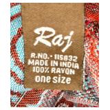 Raj 100% Rayon Scarf & Pashmina Scarves - 3-Piece Set - Made in India Raj 100% Rayon Scarf & Pashmina Scarves - 3-Piece Set - Made in India