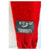 Set of 3 Red & Black/Gray Pattern Scarves Set of 3 Red & Black/Gray Pattern Scarves