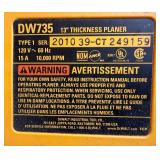 DeWALT DW735 13 in Thickness Planer - 120V 15A 10,000 RPM DeWALT DW735 13 in Thickness Planer - 120V 15A 10,000 RPM