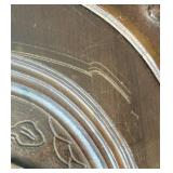 Carved Wood Oval Coffee Table - Eagle Motif Carved Wood Oval Coffee Table - Eagle Motif