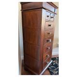Jewelry Armoire with Mirror Lid - Wood Cabinet Jewelry Armoire with Mirror Lid - Wood Cabinet