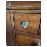 Jewelry Armoire with Mirror Lid - Wood Cabinet Jewelry Armoire with Mirror Lid - Wood Cabinet