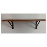 Industrial Wood Wall Shelves (Lot of 2) Industrial Wood Wall Shelves (Lot of 2)