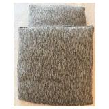 Two Gray Throw Pillows for Sofa & Bed Decor Two Gray Throw Pillows for Sofa & Bed Decor