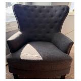 Upholstered Tufted Nailhead Armchair Upholstered Tufted Nailhead Armchair