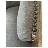 Upholstered Tufted Nailhead Armchair Upholstered Tufted Nailhead Armchair