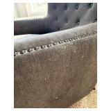 Upholstered Tufted Nailhead Armchair Upholstered Tufted Nailhead Armchair
