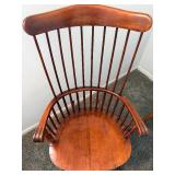 Vintage Windsor Rocking Chair - Spindle Back, Curved Arms Vintage Windsor Rocking Chair - Spindle Back, Curved Arms