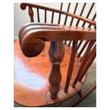 Vintage Windsor Rocking Chair - Spindle Back, Curved Arms Vintage Windsor Rocking Chair - Spindle Back, Curved Arms