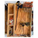 Assorted Bar Clamps, Quick-Grip Clamps & Band Clamp for Woodworking Assorted Bar Clamps, Quick-Grip Clamps & Band Clamp for Woodworking