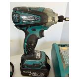 Makita LXDT01 18V Cordless Impact Driver, Belt Sander with DC18RA Charger and 18V Battery Makita LXDT01 18V Cordless Impact Driver, Belt Sander with DC18RA Charger and 18V Battery