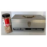 Porter-Cable Plate Joiner Model 556 - Wood Biscuit Jar & Metal Carry Case Porter-Cable Plate Joiner Model 556 - Wood Biscuit Jar & Metal Carry Case