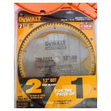 DEWALT 12 in 80T Saw Blades (Lot of 2) DEWALT 12 in 80T Saw Blades (Lot of 2)