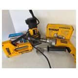 DeWALT DW670 Trim Router, DW708 Crown Stops & Arrow Stapler with Staples DeWALT DW670 Trim Router, DW708 Crown Stops & Arrow Stapler with Staples
