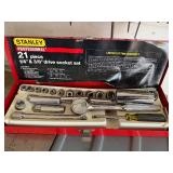 Stanley Socket Set with Assorted Hand Tools Stanley Socket Set with Assorted Hand Tools