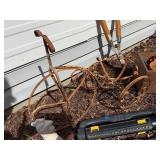 Ceramic Bird Statues & Rusty Garden Tools Ceramic Bird Statues & Rusty Garden Tools