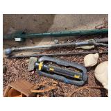 Ceramic Bird Statues & Rusty Garden Tools Ceramic Bird Statues & Rusty Garden Tools