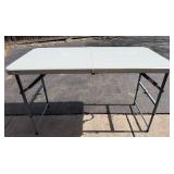Office Star Folding Table - Gray Top, Collapsible Metal Frame Office Star Folding Table - Gray Top, Collapsible Metal Frame