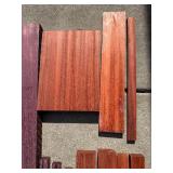 Padauk, Purple Heart & Black Walnut Wood Planks - Assorted Hardwood Padauk, Purple Heart & Black Walnut Wood Planks - Assorted Hardwood