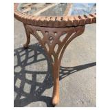 Round Glass-Top Cast Iron Patio Table Round Glass-Top Cast Iron Patio Table