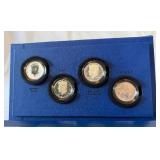 2014 50th Anniversary Kennedy Half Dollar 4 Coin Uncirculated Set - original package with COA