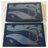 2014 50th Anniversary Kennedy Half Dollar 4 Coin Uncirculated Set - original package with COA