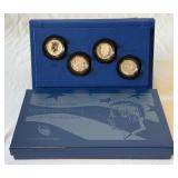 2014 50th Anniversary Kennedy Half Dollar 4 Coin Uncirculated Set - original package with COA